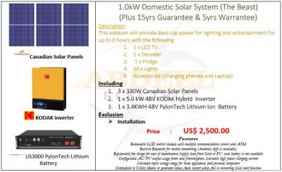 1 kW Solar system